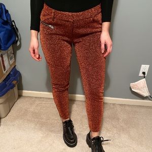 Elizabeth and James Shimmering Lamé Pants